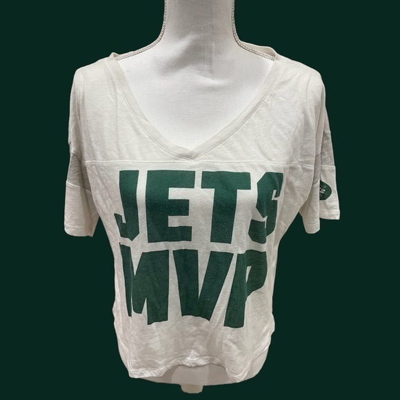 PINK Victoria's Secret Tops - ✨Victoria's Secret PINK Jets MVP oversized jersey tee